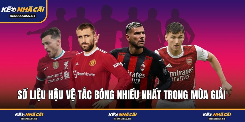 Số Liệu Hậu Vệ Tắc Bóng Nhiều